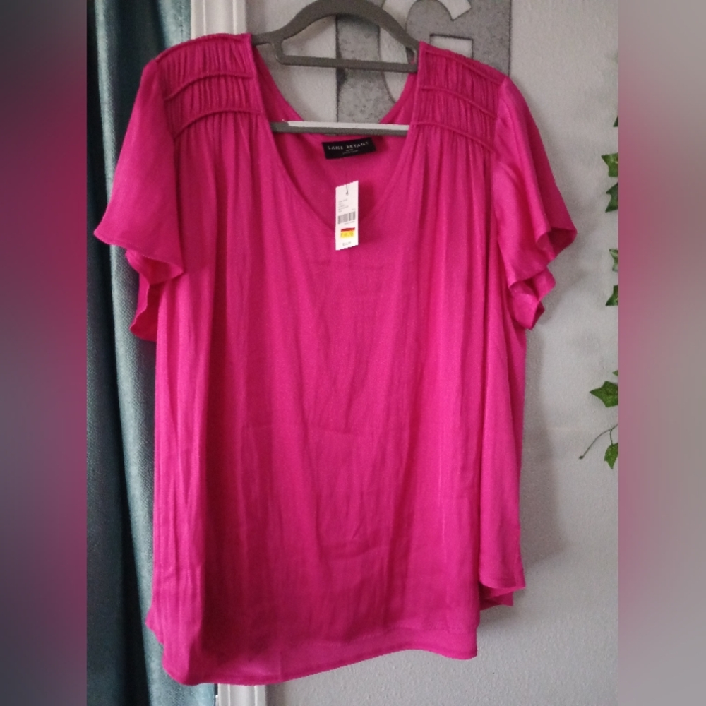 Lane Bryant Fuchsia Blouse